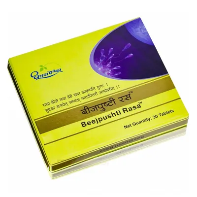 Dhootapapeshwar Beejpushti Rasa, 30 Tablets